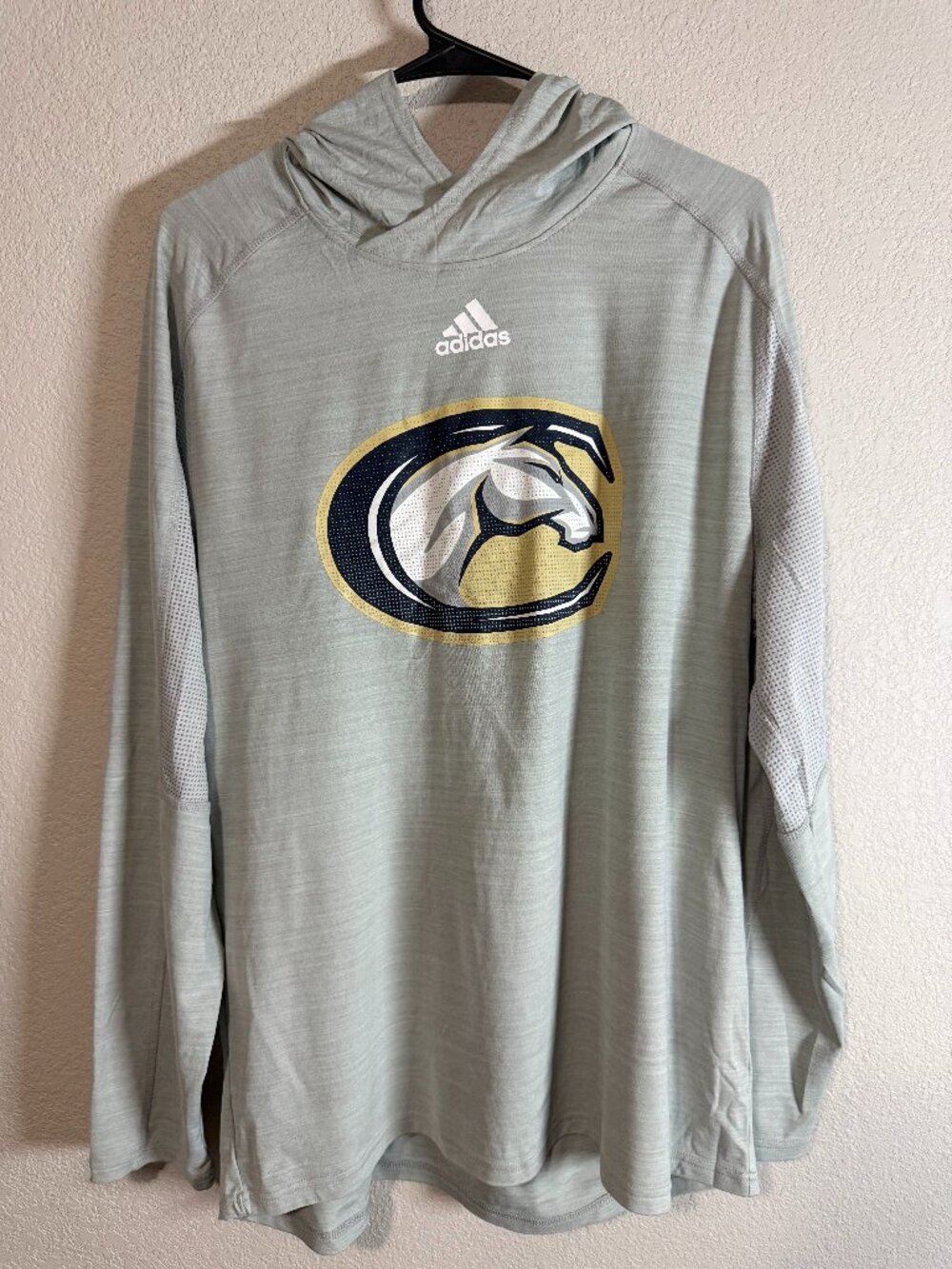 Adidas Texas A&M Aggies Lightweight Performance Hoodie Gray Size Large